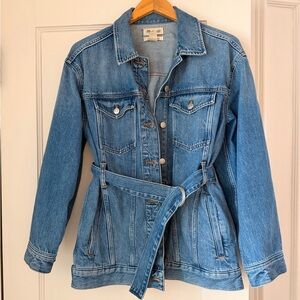 Madewell Belted Blue Jean Jacket